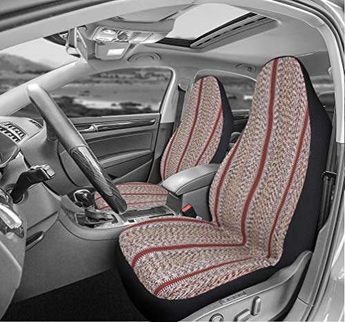 Baja Blanket Bucket Seat Cover for Car, Truck, Van, SUV - Airbag Compatible (2PCS Red) - color: Red