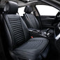 2pc Car Seat Covers, Luxury Car Protectors, Universal Anti-Slip Driver Seat Covers, Edge Wrapping Front Car Seat Covers with PU Leather(Black) - color: Black, size: 2x Front Seat Covers