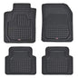 Motor Trend Flextough Semi-Custom Fit Car Floor Mats for Coupe Sedan Van SUV & Truck - Odorless Heavy Duty Rubber Floor Liners 4 Pieces Set - Trimmable (Black) (MT180)