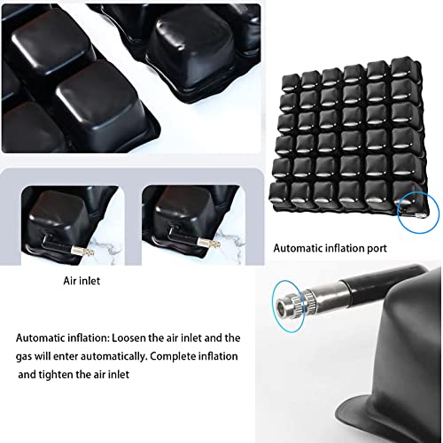 Inspiratory Cover air Cushion with Zippered Fabric Cover,Chair pad,Wheelchair Matress,Anti Bedsore,Elderly Matress,Relieve Driver and sedentary Individuals Stress and Pain,Pressure Relief Cushions.