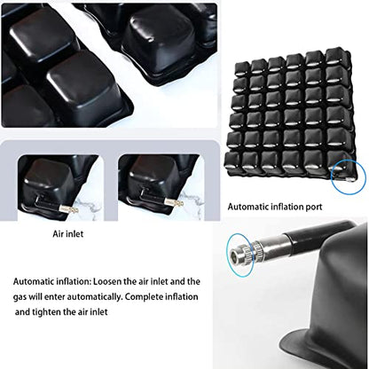 Inspiratory Cover air Cushion with Zippered Fabric Cover,Chair pad,Wheelchair Matress,Anti Bedsore,Elderly Matress,Relieve Driver and sedentary Individuals Stress and Pain,Pressure Relief Cushions.