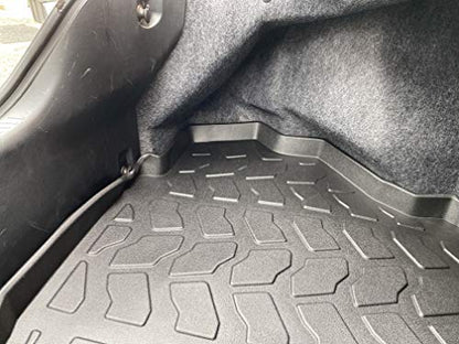 Premium Cargo Liner for Ford Mustang 2015-2023 - 100% Protection - Custom Fit Car Trunk Mat - All-Season Black Cargo Mat - 3D Shaped Laser Measured Trunk Liners for Ford Mustang 2015-2023