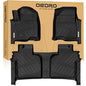 OEDRO Upgraded Floor Mats for 2019-2026 Chevy Silverado/GMC Sierra 1500 Crew Cab & 2020-2026 Silverado/Sierra 2500HD 3500HD, Bucket Seat, All Weather Custom Fit Silverado Accessories Floor Liners - style: Bucket Seat| Crew Cab| with underseat storage