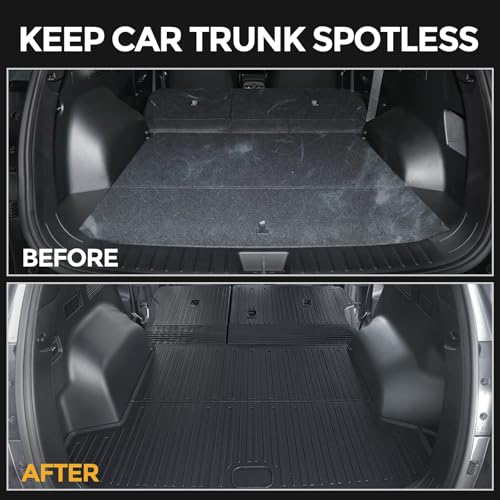 Cargo Mat for 2022-2026 Hyundai Tucson Gas, Full Coverage All Weather Trunk Cargo Liner with Backrest Protectors for Tucson Accessories