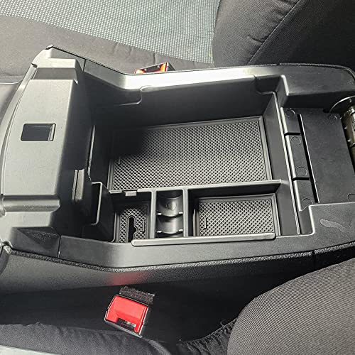 Center Console Organizer Tray Compatible with Ford Explorer 2012 2013 2014 2015 2016 2017 2018 2019 Accessories Armrest Glove Box Secondary Storage Divider Insert ABS Materials