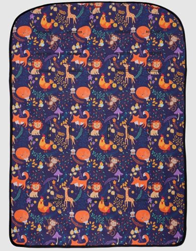 Waterproof Printed Seat Cover Compatible for WonderFold W4 Luxe/Elite,Handmade Double Sided Usable with Quilted Lining,Single 1 Pack Seat Cover