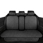 Breathable Back Seat Cover-Universal Rear Seat Mat for All Seasons, Car Rear Seat Protector with Polyester Silk Material, Non-Slip Bottom. Fits 95% of Sedans, SUVs, Vans.(Black) - color: Black-Rear seat