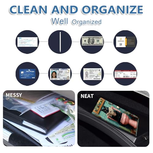Car Registration and Insurance Holder for Women Men,Automobile License Document Card Holders Vehicle Glove Box Organizer Leather Accessories Driver Essential,Black Cat Reading Newspaper - color: Black Cat Reading Newspaper