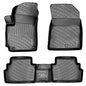 Kia Soul 2020-2026 (No EV Models) Floor Mats 3D Custom Fit Compatible with Kia Soul Rubber Car Mats Laser Measured Floor Liners All Weather Heavy Duty Odorless Non-Slip TPE (Front & Rear) - size: Soul 2020 - 2026