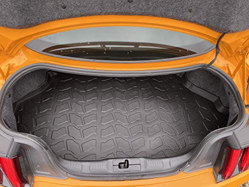 Premium Cargo Liner for Ford Mustang 2015-2023 - 100% Protection - Custom Fit Car Trunk Mat - All-Season Black Cargo Mat - 3D Shaped Laser Measured Trunk Liners for Ford Mustang 2015-2023