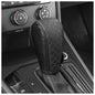 Leather Gear Shift Cover Diamond Embroidery Design,Durable Shift Knob Cover for Shift Lever Protection,Universal Car Gear Shift Cover Car Decorative Accessory Suitable for Cars,Trucks,SUVs (Black)