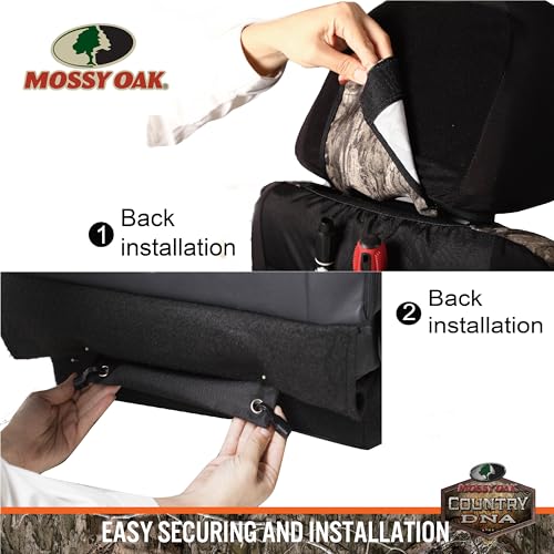 Mossy Oak Camo Seat Covers Low Back - Made with Rip-Stop Oxford Fabric, Airbag Compatible, Universial Fit Most Bucket Seats - Official Licensed Product - color: Oxford Low Back