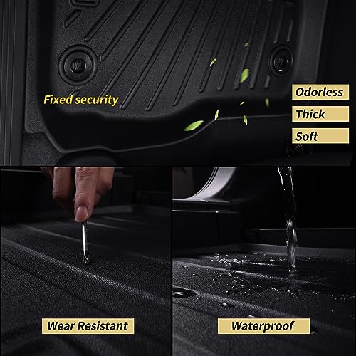 Floor Mats for Kia Carnival 2022 2023 2024 2025 8 Seats (Not for Hybrid & Prestige with Trunk Mat Fit LX w/seat Package, EX, SX, All Weather Car Floor Liners & Cargo Liner Accessories - size: jiahua4.4