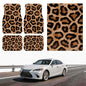 Automotive Floor Mats 5 Pcs, Universal Car Floor Mats, Leopard Print Cargo Liner, Car Accessory for SUVs/Sedan/Wagons, Durable Protective Mat, Trunk Liner for Families/Travel Enthusiasts - style: Bundle 8