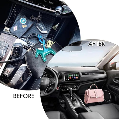 4 Pcs Glove Box Hooks Compitable with Tesla Model Y/3, Car Purse Hook & Organizer Bag Holder