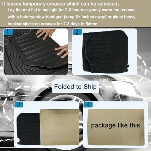 CRV Floor Mats Compatible with 2017-2022 Honda CR-V，All Weather Protection Waterproof Durable Anti-Slip Odorless Custom-fit TPE Floor Liner Front and Rear 2 Rows Set - size: 3）For Honda CRV（2017-2022 ）Floor Mats