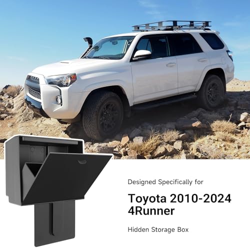 Hellet Hidden Storage Box Compatible with Toyota 2010-2020 2021 2022 2023 2024 4Runner Interior Accessories Center Console Organizer - size: for Toyota 2010-2024 4runner (Hidden Box)