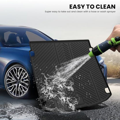 LASFIT Cargo Mat for Audi A5/S5 2025-2026(New Body), Custom Fit All-Weather TPE Trunk Mat for Audi Accessories, Waterproof, Easy to Clean, Black - size: 3)2025-2026|For Audi A5 New Body|Cargo Mat