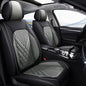2PCS Car Seat Covers Front Seat Fit for Hyundai Genesis 2009-2014 Automotive Seat Cover Protector Waterproof Faux Leather Seat Covers Cushion with Airbag Compatible(Black&Grey)