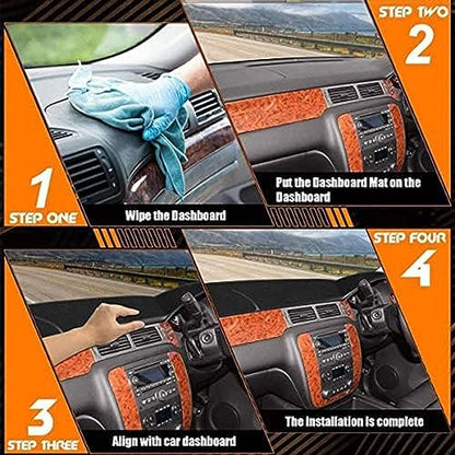 BIVVI Dashboard Cover,Fit for Honda Insight II 2009-2014 Sun Protection Non-Slip Pad Dashboard Decorative Interior Accessories