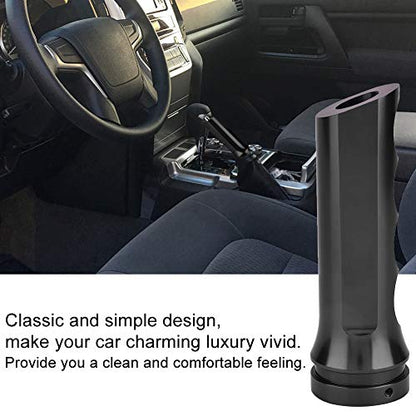 Aluminum Car Handbrake Cover, 120mm/4.7in Universal Auto E Brake Handle Protector (Black)