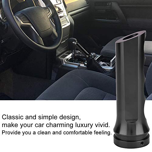 Aramox Universal Auto Car Aluminum HandBrake Cover Handle Protector Hand Brake Sleeve Car Modificate Accessories Case (Black) - color: Black