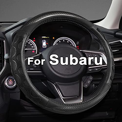 GIANT PANDA Steering Wheel Cover for Subaru Forester, Car Steering Wheel Cover for Subaru Outback and Crosstrek - Gray - color: Gray