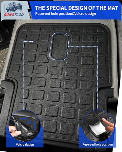 Rongtaod Back Seat Cover Protector Compatible with 2023 2024 2025 2026 Honda Pilot 7&8 Seats Back Seat Cover Kick Mats Trunk Mat Cargo Mat Cargo Liner Pilot Accessories (The 2nd Row Backrest Mats) - color: 23-26 2nd Row Kick Mats