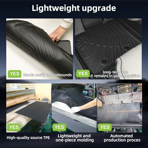 Custom Floor Mats & Cargo Liner for 2025 Toyota RAV4 PHEV (Plug-in Hybrid), All-Weather TPE Liners with Backrest Mats, 3D Laser Scanned for 2025 RAV4 New Generation, Black - size: For 2025 Rav4 PHEV 4Pcs