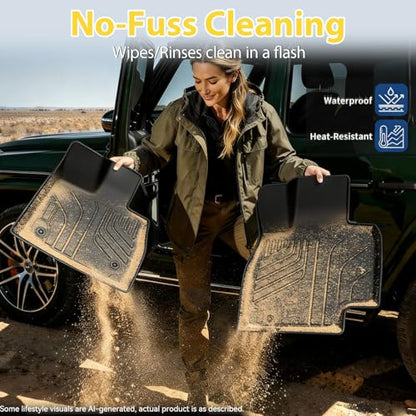 Floor Mats for Toyota RAV4 2013-2018, All Weather TPE Floor Liners Custom Fit Waterproof Non Slip Car Mats Heavy Duty Interior Accessories - size: 13-18 Single Layer Floor Mats