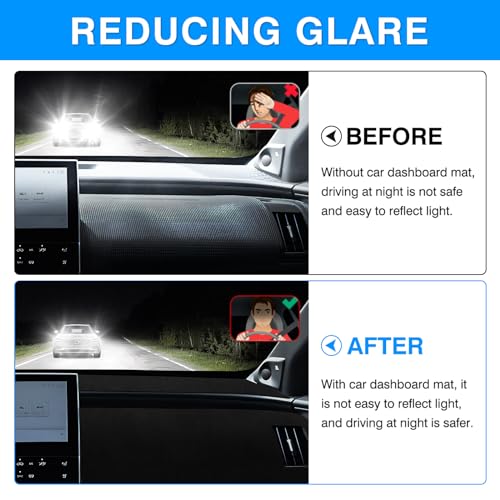 Autorder Dashboard Cover Mat for Toyota bZ4X /Subaru Solterra 2023 2024 2025 Accessories Dash Cover Upgrade Velvet Dash Mat Sunshade Glare UV Rays Protector - size: 2023-2025 Toyota bZ4X