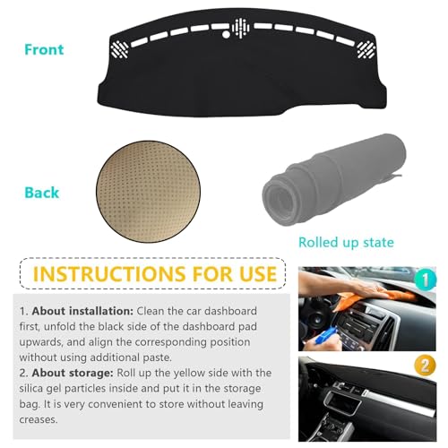 Dashboard Cover Suitable for Dodge Charger 2011 2012 2013 2014 2015 2016 2017 2018 2019 2020 2021 2022 2023 Car Dashboard Cover Sun Visor Mat Non-Slip Polyester Dashboard Accessories - size: 2011-2023 For Dodge Charger