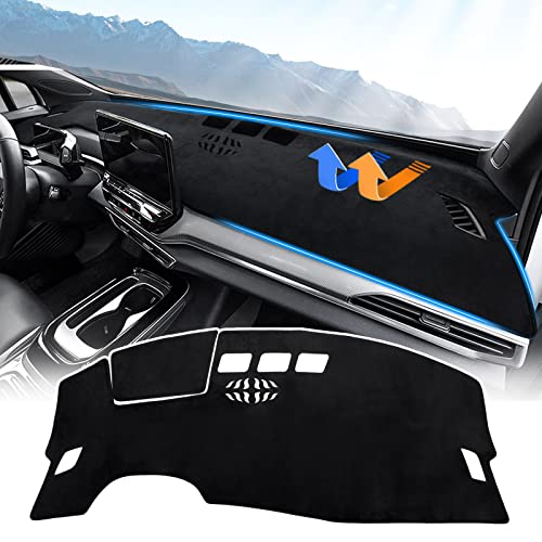 Autorder Dashboard Cover Mat for Volkswagen ID.4 VW ID4 2021-2025 2026 Accessories Dash Cover Flannel Dash Mat Sunshade Glare UV Rays Protector - size: For Volkswagen ID.4 2021-2026