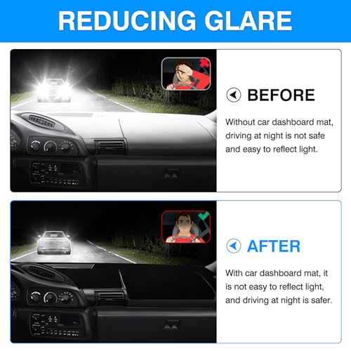 Autorder Dashboard Cover Mat for 1993 1994 1995 1996 Chevrolet Camaro Accessories Dash Cover Upgrade Velvet Dash Mat Sunshade Glare UV Rays Protector - size: 1993-1996 Camaro