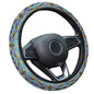 GENANY Dragonfly Steering Wheel Cover, Non Slip Polyester Car Wheel Protector for Car SUV Truck, Universal 15 Inch - color: Dragonfly