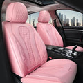 Coverado Seat Covers, Car Seat Covers Front Seats, Pink Car Seat Covers, Waterproof Auto Seat Covers, Seat Cushion, Front Seat Covers Leatherette Car Seat Protector Universal Fit Most Cars - color: Pink, size: FrontPair
