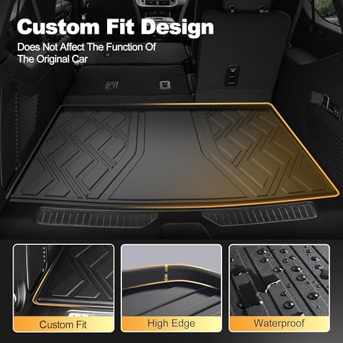 AOMSAZTO Cargo Liner for Chevy Suburban/GMC Yukon XL 2021-2026 - Custom Fit All Weather Trunk Mat TPE Cargo Mat Trunk Liner - size: Suburban 2021-2026