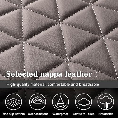 Coverado Dodge Ram Seat Covers Full Set, Waterproof Ram 1500 Seat Cover Compatible with 2002-2026 Dodge RAM 1500 2500 3500 Crew Quad Cab with Curved Bench, Coffee - color: Coffee (curved back), size: FullSet (Curved Back)