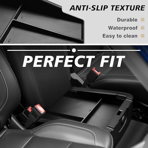 Center Console Organizer Fits for 2014-2019 Chevy Silverado/GMC Sierra 1500 Accessories Underseat Storage Insert Box Console Armrest Divider(Jump Seat ONLY) - 2PCS, Upper & Lower - size: 2014-2019 Silverado 1500 Upper & Lower (Jump Seat)
