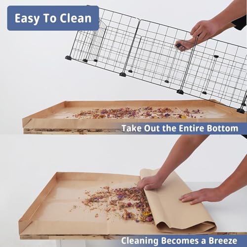 Disposable Guinea Pig Cage Liners, 48" x24 Large Liner Bag for Guinea Pig Cage Bottom, Water-Resistant Kraft Paper (8Pack) - size: (24" x 48") 8Pack-B