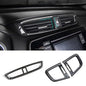 XITER 3pcs Central Front Side Air Condition Vent Outlet Trims for Honda CRV 2017 2018 2019 2020 2021 2022,Carbon Fiber - color: Carbon Fiber, size: 3PCS Air Vent Cover