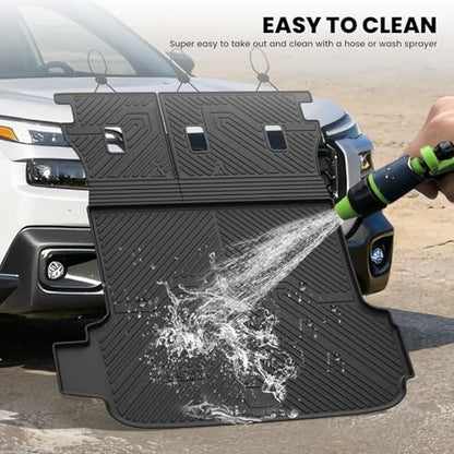 LASFIT Cargo Tray Liner with Backrest Mat for Subaru Outback 2026 Cargo Mat, All Weather TPE Custom Fit Easy Clean Trunk Liner with Seatback Mat for Outback 2026 Trunk Tray, Black - size: For Outback | 2026 | Cargo Mat