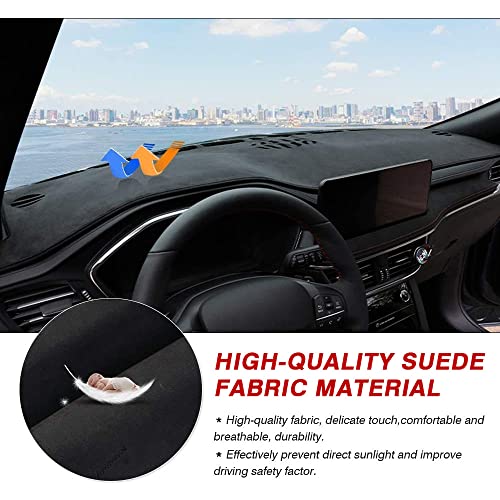 Autorder Dashboard Cover Mat for Ford Escape 2020-2025 2026 Accessories Dash Cover Suede Dash Mat Sunshade Glare UV Rays Protector - size: 2020-2026 Ford Escape