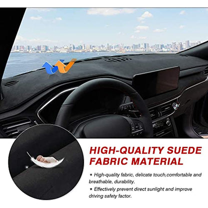 Autorder Dashboard Cover Mat for Ford Escape 2020-2025 2026 Accessories Dash Cover Suede Dash Mat Sunshade Glare UV Rays Protector - size: 2020-2026 Ford Escape