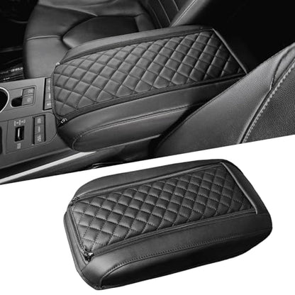 Center Console Cover for Toyota Highlander 2020 2021 2022 2023 2024 2025 2026 - Premium Leather Armrest Cover with Extra Padding for Highlander Hybrid Interior Accessories( Not for Grand Highlander) - size: 6) 20-26 |Highlander| Black, +Thick Size