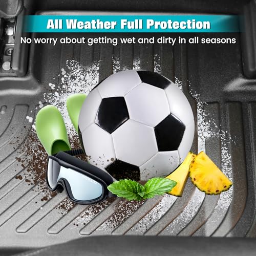 FREEMOTOR802 Compatible with 2014-2016 BMW X5 F15 & 2015-2016 BMW X6 F16 Floor Mats, Black 3D Molded Carpets Liner 1st 2nd Row Protection Pad 3PC TPE Thermo Plastic Elastomer All Weather Protector - size: For BMW X5 F15 2014-2016 & BMW X6 F16 2015-2016