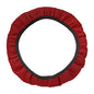 X AUTOHAUX Steering Wheel Cover Universal Elastic Stretch Antislip Breathable Microfiber Ice Silk Interior Trim Wheel Protector for Car Truck SUV Red - color: Red