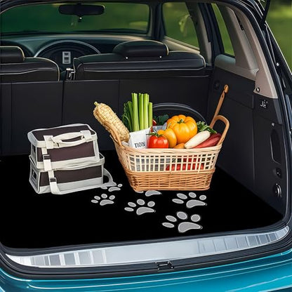 Universal Car Trunk Mat 29" x 39", Gradient Claw Prints All Weather Trunk Protection Cargo Liner, Durable Cargo Mat Rear Trunk Liner,Stylish Vehicle Interior Accessories Suitable for Most Car Models - color: Gradient Claw Prints
