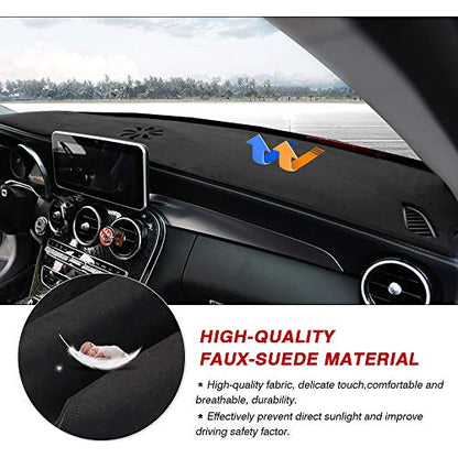 Cartist Suede Dash Mat for Mercedes Benz GLC 2016-2021 2022 Dash Cover Nonslip Dashboard Mat Protector Sunshade No Glare - size: dash mat for Benz GLC 2016-2022