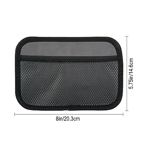 INNOLIFE Large Car Net Pocket Side Clutter Scattered Storage Phone Holder Strong Paste Organizer 8"x5.75" (1pcs L)